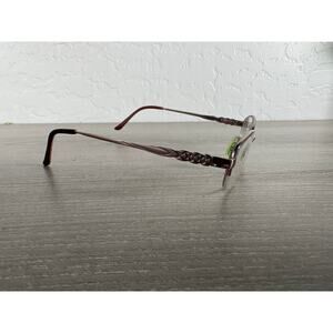 Saki Japan Handmade Eyeglass Frames MOD 318 Rose Gold 51-17-135 Semi Rimless